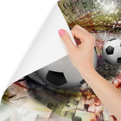 Papier Peint Photo FOOTBALL Tunel 3D Pour Chambre D'Enfant 520cm x 318cm