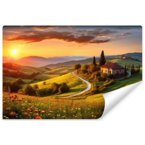 Papier Peint Photo PAYSAGE Fleurs Nature 3D Pour Chambre 360cm x 240cm