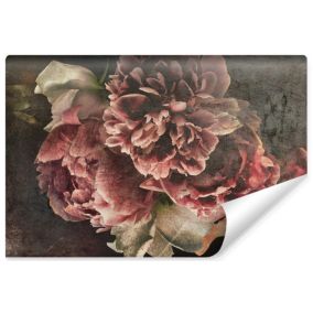 Papier Peint Photo PIVOINES Fleurs Style Rétro Pour Chambre 360cm x 240cm