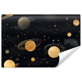 Papier Peint Photo PLANETES Etoiles Cosmos Pour Chambre Enfants 135cm x 90cm