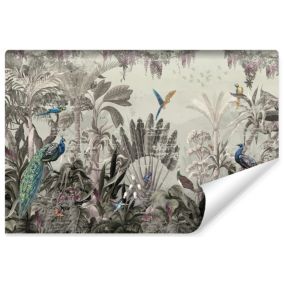 Papier Peint Photo PLANTES Oiseaux tropicales Pour Chambre 135cm x 90cm