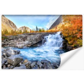 Papier Peint Photo Pour La Chambre CHUTE D'Eau Paysage 3D 270cm x 180cm