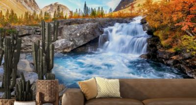 Papier Peint Photo Pour La Chambre CHUTE D'Eau Paysage 3D 300cm x 210cm