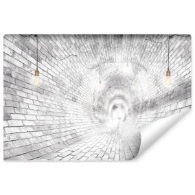 Papier Peint Photo Pour Salon Briques TUNNEL 3D Abstraction 270cm x 180cm