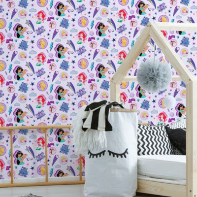 Papier peint Portraits de princesses Disney L.1000 x l.53cm multicolore