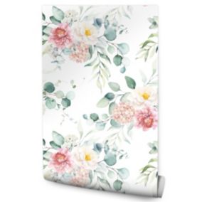 Papier Peint Pour Chambre FLEURS Feuilles Eucalyptus Nature