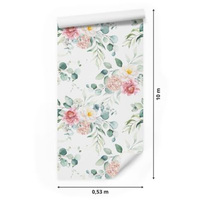 Papier Peint Pour Chambre FLEURS Feuilles Eucalyptus Nature