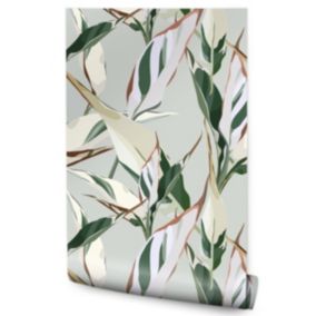 Papier Peint Pour La Chambre FEUILLES Tropicales Plantes