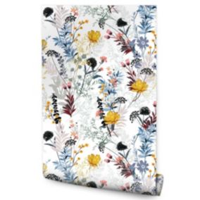 Papier Peint Pour La Chambre FLEURS Colorés Style Slave