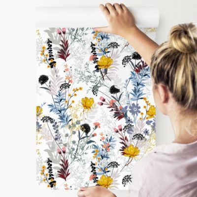 Papier Peint Pour La Chambre FLEURS Colorés Style Slave