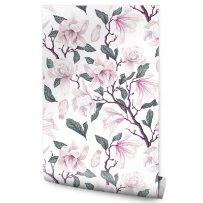 Papier Peint Pour La Chambre FLEURS Feuilles Brindilles