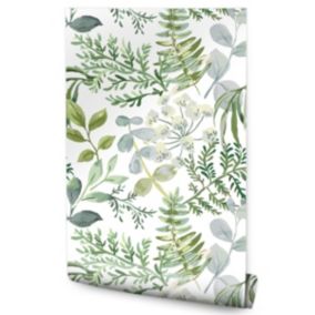 Papier Peint Pour La Chambre PLANTES Fleurs Feuilles