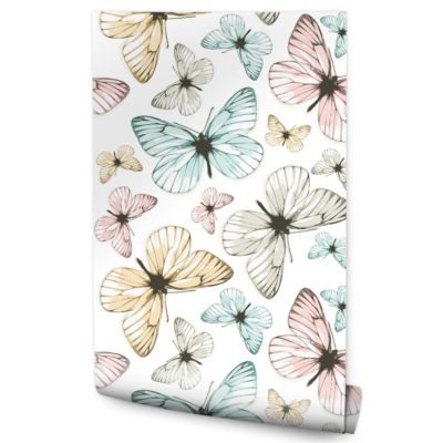 Papier Peint Pour Salon Chambre PAPILLONS Colorés Nature