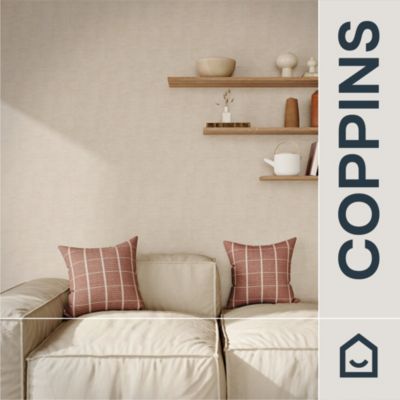Papier peint pré-encollé Easy Roll vinyle intissé uni grège l.53 x L.1005 cm, GoodHome Coppins