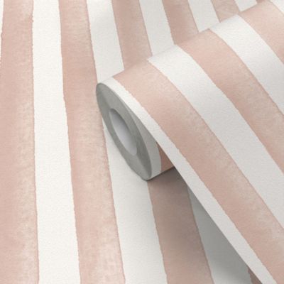 Papier peint pré-encollé vinyle Easy Roll GoodHome Satori Motif rayures rose l.53 x H.1005 cm