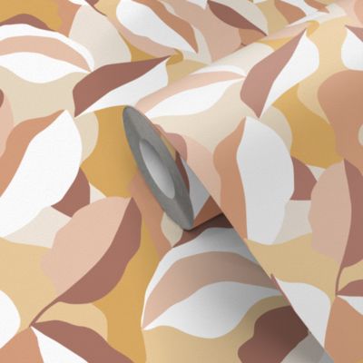 Papier peint pré-encollé vinyle intissé art déco Easy Roll GoodHome Apricot multicolore l.53 x H.1005 cm