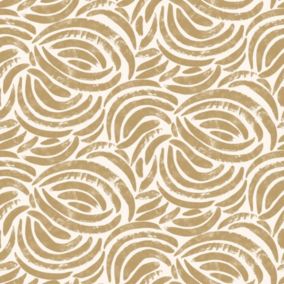 Papier peint pré-encollé vinyle intissé Easy Roll GoodHome Aubrey beige l.53 x H.1005 cm