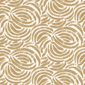 Papier peint pré-encollé vinyle intissé Easy Roll GoodHome Aubrey beige l.53 x H.1005 cm