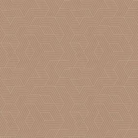 Papier peint pré-encollé vinyle intissé Easy Roll GoodHome Bamford rose l.53 x H.1005 cm
