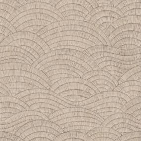 Papier peint pré-encollé vinyle intissé Easy Roll GoodHome Barrington beige l.53 x H.1005 cm