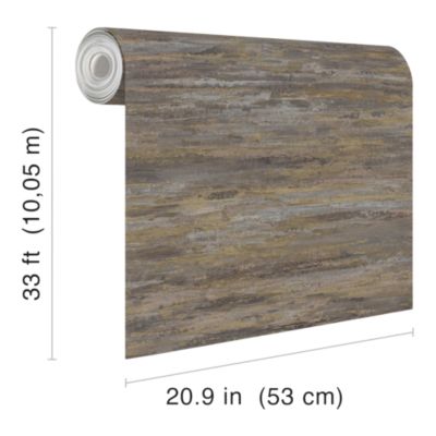 Papier peint pré-encollé vinyle intissé effet mur de béton GoodHome Asisite aspect béton gris l.53 x H.1005 cm