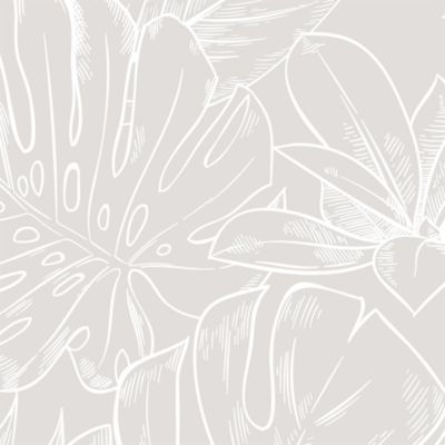 Papier peint pré-encollé vinyle intissé feuilage Easy Roll GoodHome Ufford beige l.53 x H.1005 cm