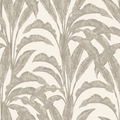 Papier peint pré-encollé vinyle intissé feuillage Easy Roll GoodHome Duffy feuillage beige l.53 x H.1005 cm