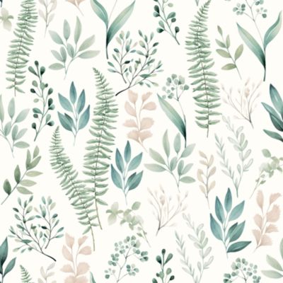 Papier peint pré-encollé vinyle intissé fleuri Easy Roll GoodHome Chandos vert l.53 x H.1005 cm