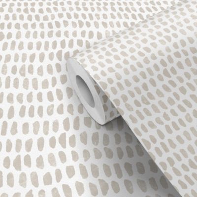 Papier peint pré-encollé vinyle intissé géométrique Easy Roll GoodHome Ascott beige l.53 x H.1005 cm