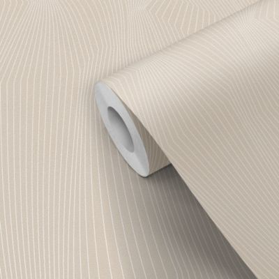 Papier peint pré-encollé vinyle intissé géométrique Easy Roll GoodHome Barlow beige l.53 x H.1005 cm