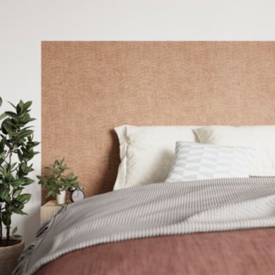 Papier peint pré-encollé vinyle intissé géométrique Easy Roll GoodHome Barrington rose l.53 x H.1005 cm