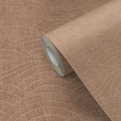 Papier peint pré-encollé vinyle intissé géométrique Easy Roll GoodHome Barrington rose l.53 x H.1005 cm