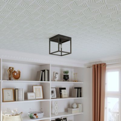 Papier peint pré-encollé vinyle intissé géométrique Easy Roll GoodHome Bassia vert l.53 x H.1005 cm