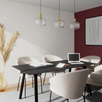 Papier peint pré-encollé vinyle intissé géométrique Easy Roll GoodHome Blasie beige l.53 x H.1005 cm