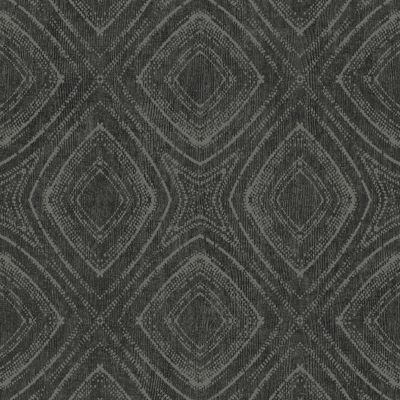 Papier peint pré-encollé vinyle intissé géométrique Easy Roll GoodHome Cadeby gris l.53 x H.1005 cm