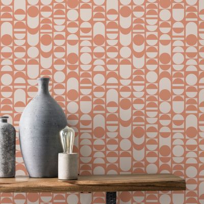 Papier peint Suède intissé GoodHome Paiute beige l.53 x H.1000 cm