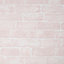 Papier peint support papier Briques L.1000 x l.53cm rose
