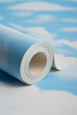 Papier peint support papier Nuages L.1005 x l.52cm bleu