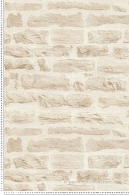 Papier peint Trompe l'oeil Beige Elements 2 A.S. Création