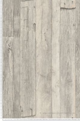 Papier peint Trompe l'oeil Gris Dekora Natur, Wood'N Stone 2, Elements 2 A.S. Création