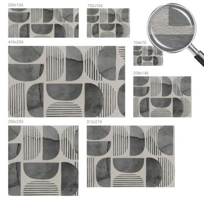 Papier peint Tulup 250X104 cm Kształty géométriques 1 pièce