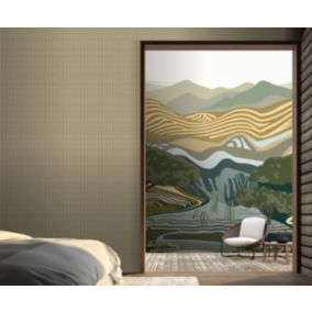Papier peint vinyl intissé Bensimon tricot beige L.1005 x l.53cm Lutèce