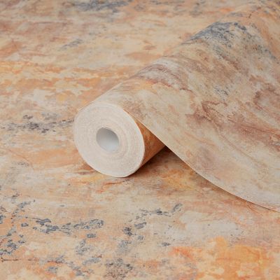 Papier peint Vinyle Endosm Intissé Aspect béton GoodHome Ocre