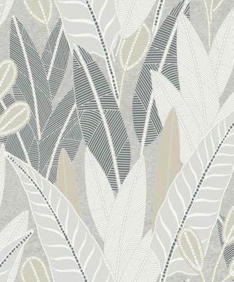 Papier peint vinyle expansé intissé Grandeco Savannah gris