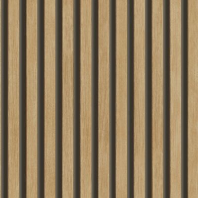 Papier peint vinyle expansé sur intissé effet lattes de bois foncé L.1005 x l.53cm Grandeco