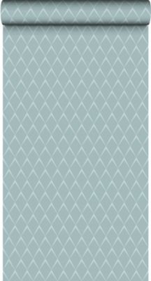 Papier peint vinyle expansé sur intissé Magi Chevrons vert de gris