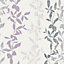 Papier peint vinyle grainé Superfresco Fleur aspen violet