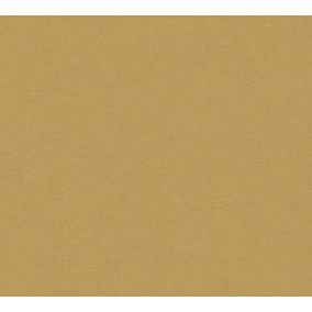 Papier peint vinyle grainé sur intissé effet mat uni Antigua As Creation L.1005 x l. 53 cm jaune