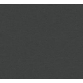 Papier peint vinyle grainé sur intissé effet mat uni Antigua As Creation L.1005 x l. 53 cm noir