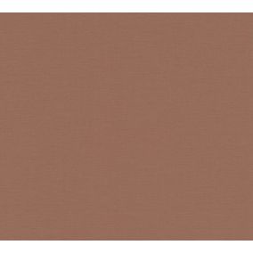 Papier peint vinyle grainé sur intissé effet mat uni Antigua As Creation L.1005 x l. 53 cm orange